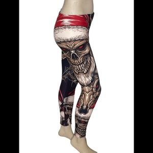 Gear Bunch sz M Nasty Santa workout leggings